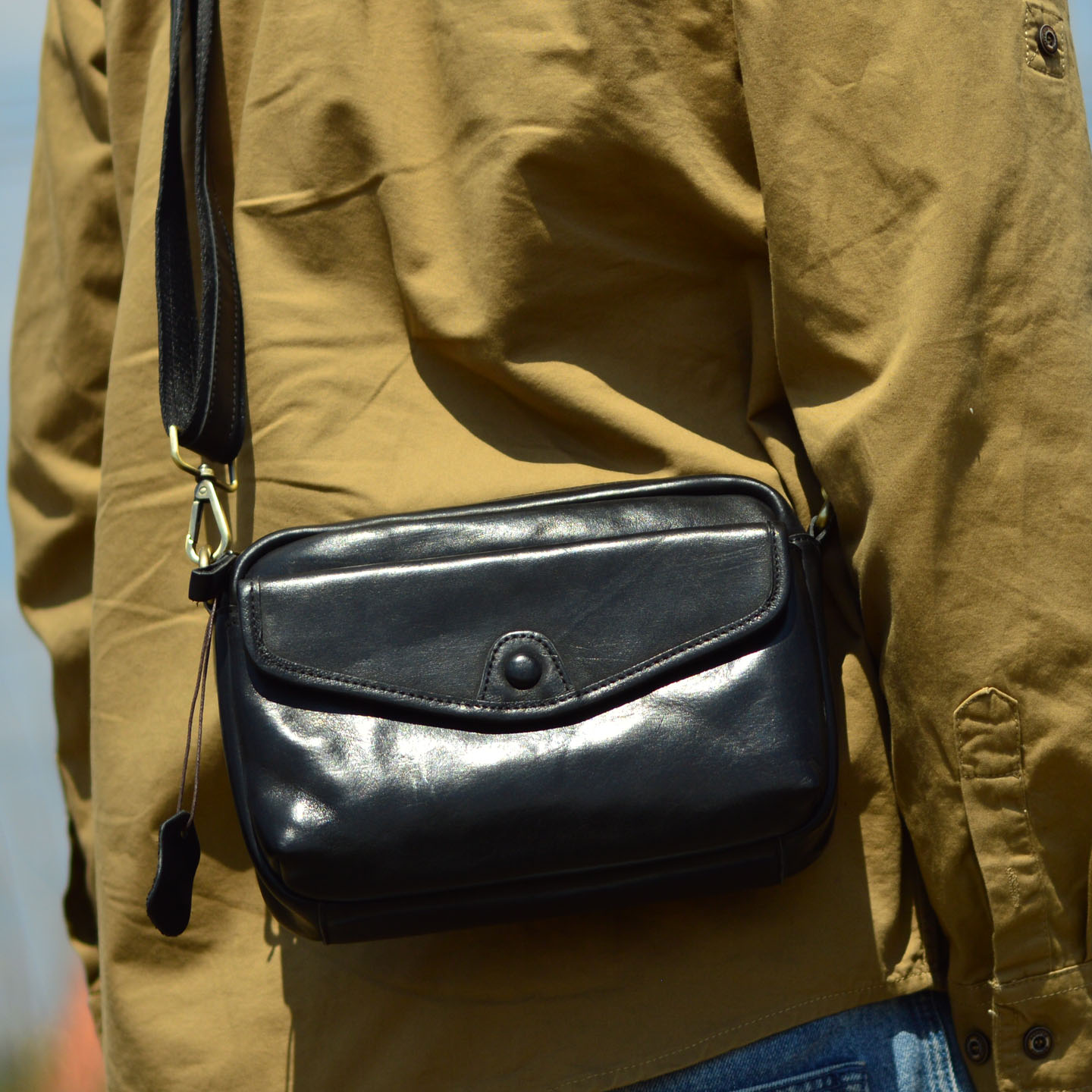 Luxury Bags Made In China - AETOO Luxe leren crossbodytas voor heren