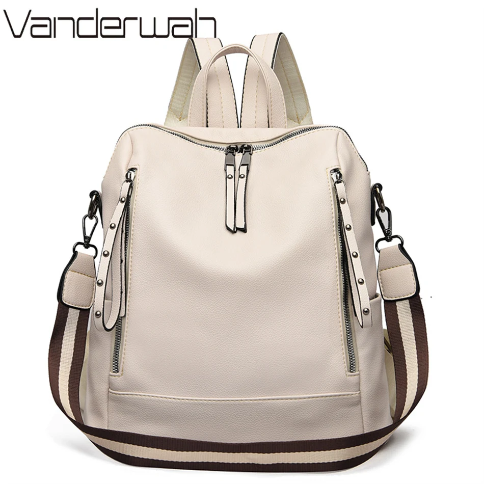Luxury Tote Bags With Zipper - Merk Luxe Rugzakken Zacht Leer Waterdichte