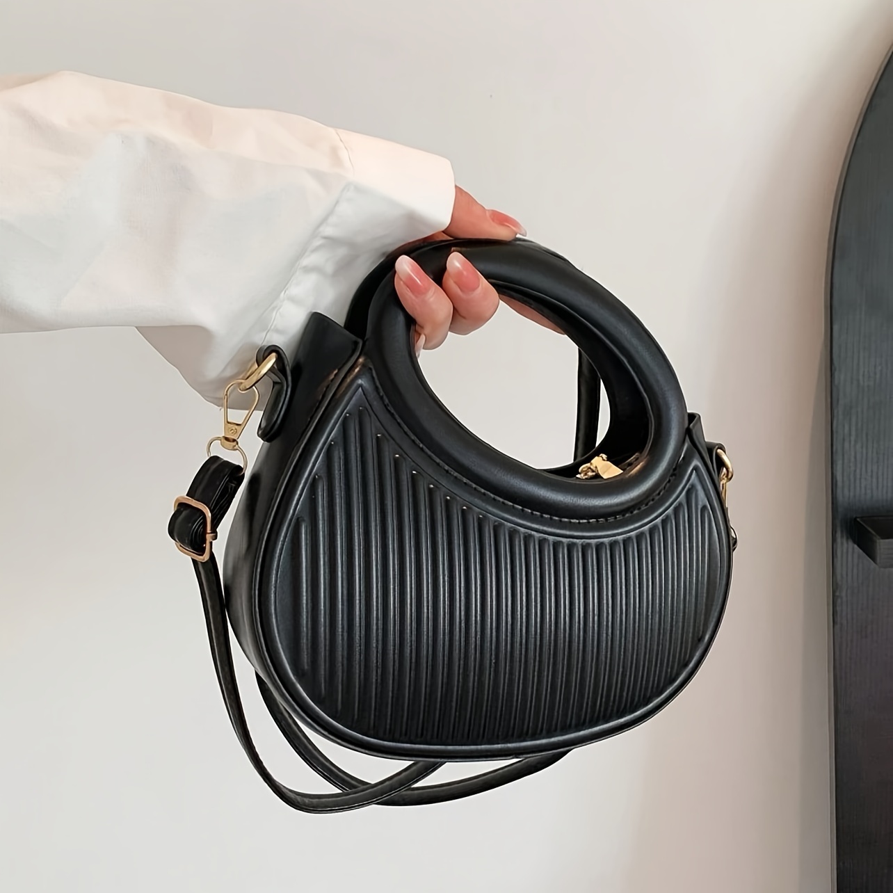 Luxury Bags Without Logo - Chique crossbodytassen met streepontwerp voor dames