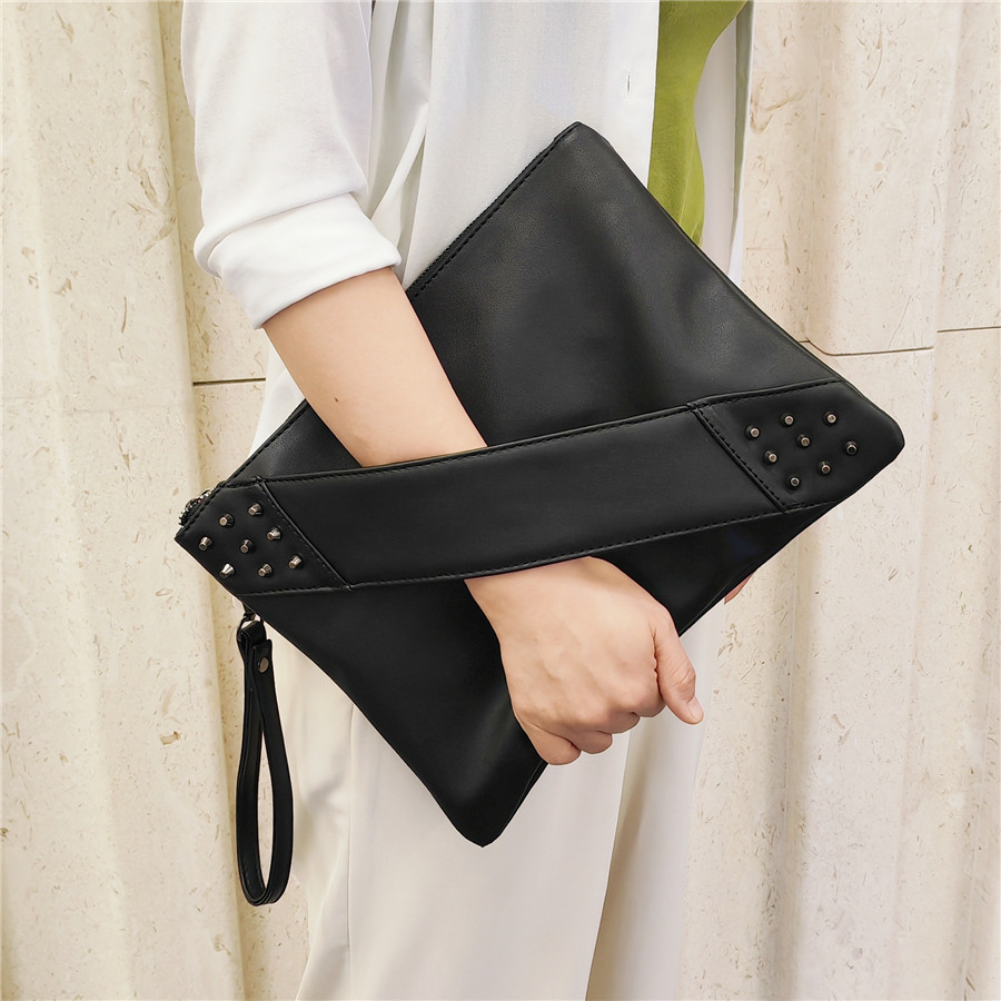 Luxury Bags Vip - Mode Klinknagels Dames Envelop Clutch Bag