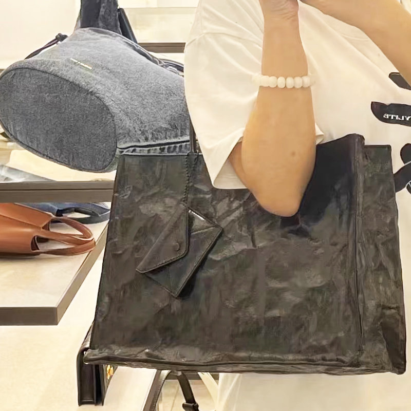 Koreaanse Casual Kraftpapier T - Luxury Tote Bags With Zipper recensie en prijs