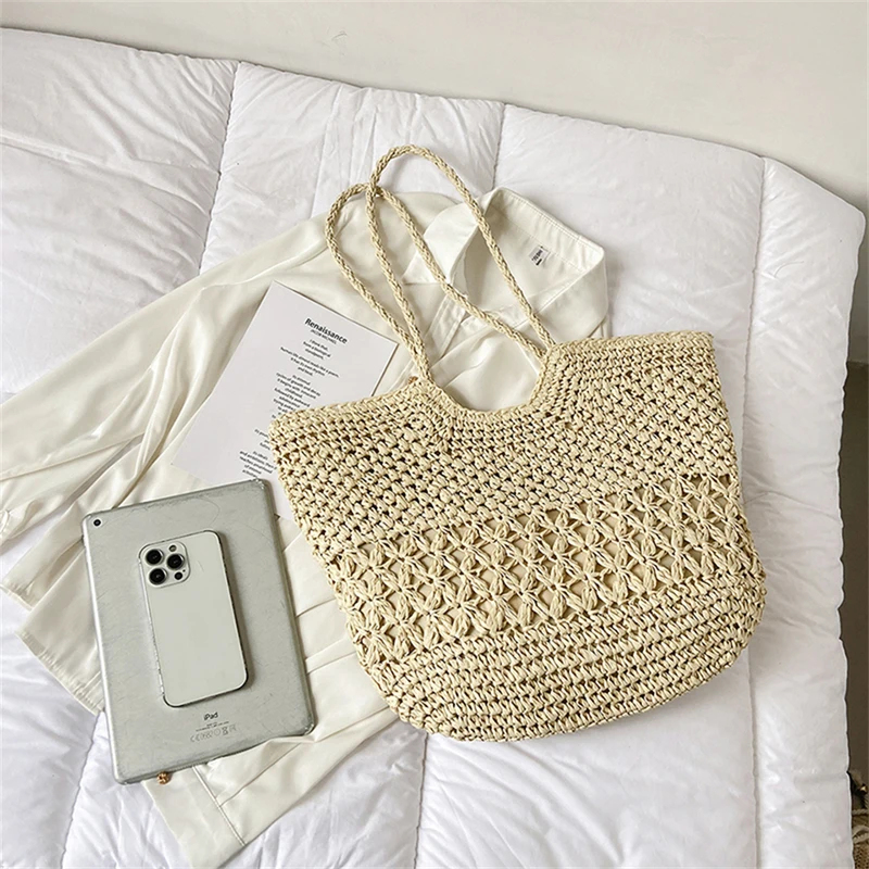 Casual design strogeweven tass - Luxury Tote Bags With Zipper recensie en prijs