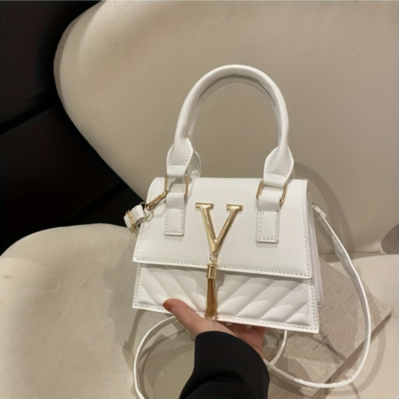 Modieuze gewatteerde tas met h - Luxury Bags Without Logo recensie en prijs