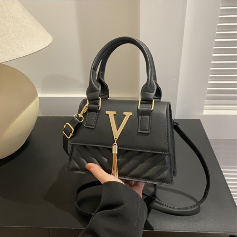 Modieuze gewatteerde tas met h - Luxury Bags Without Logo recensie en prijs