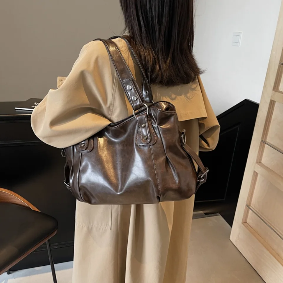 Retro merk ruime schoudertas v - Luxury Bags Vip recensie en prijs