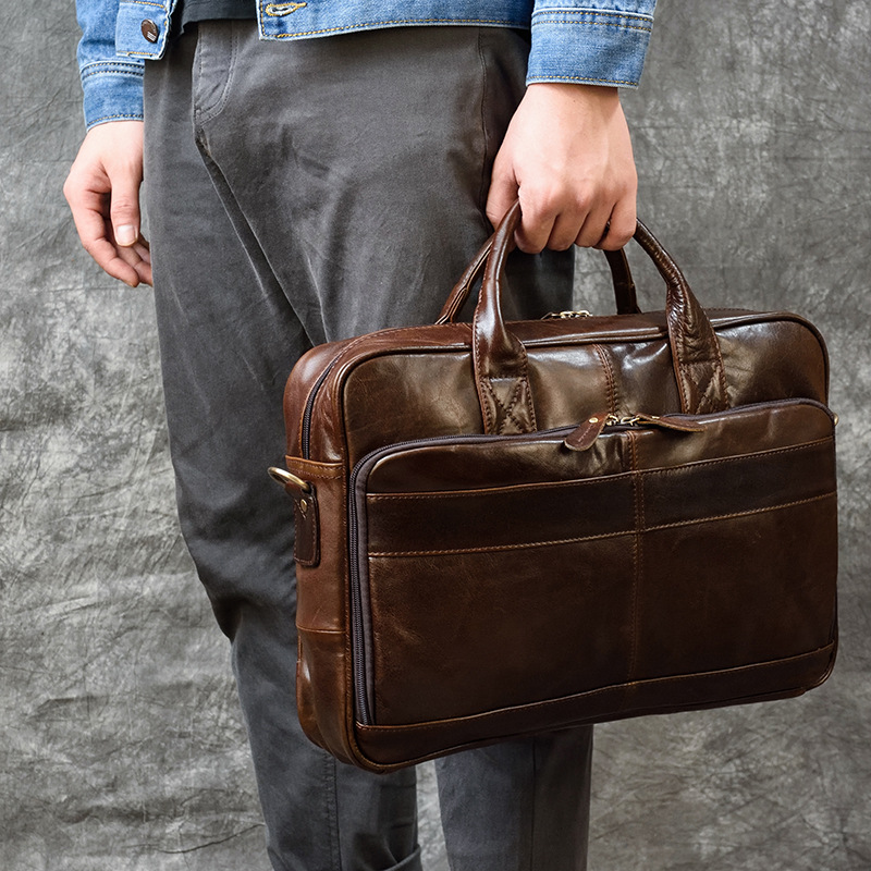 Luxe Lederen Handtas Voor Mann - Luxury Bags Laptop recensie en prijs
