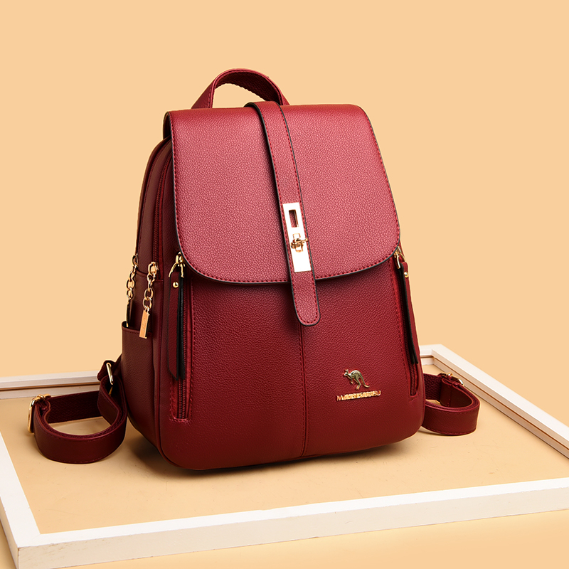 Luxe Vrouwen Lederen Rugzakken - Luxury Tote Bags With Zipper recensie en prijs