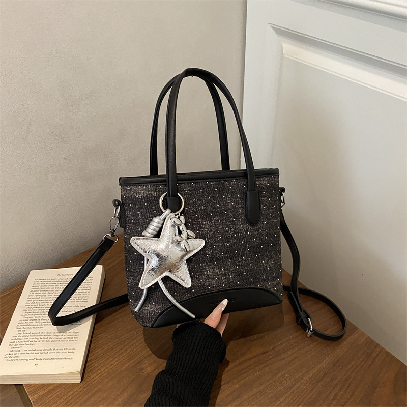 Denim shopper-tas met grote ca - Luxury Bags Denim recensie en prijs
