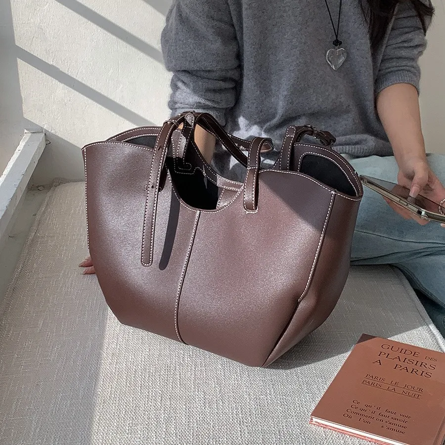 Vintage Dames Handtas Grote Ca - Luxury Tote Bags With Zipper recensie en prijs