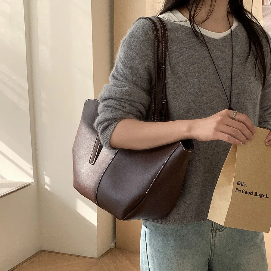 Vintage Dames Handtas Grote Ca - Luxury Tote Bags With Zipper recensie en prijs