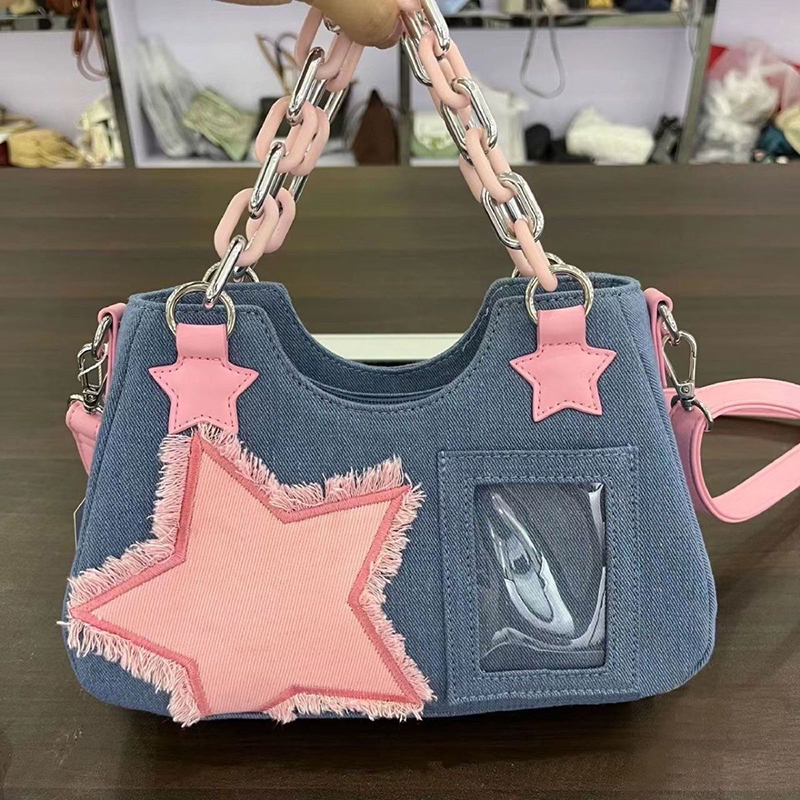 Denim dames shopper tassen gro - Luxury Tote Bags With Zipper recensie en prijs