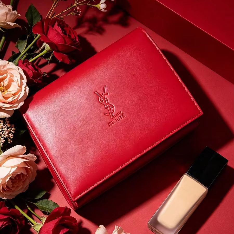 YSL Rode Lederen Cosmetiktas m - Luxury Bags Ysl recensie en prijs