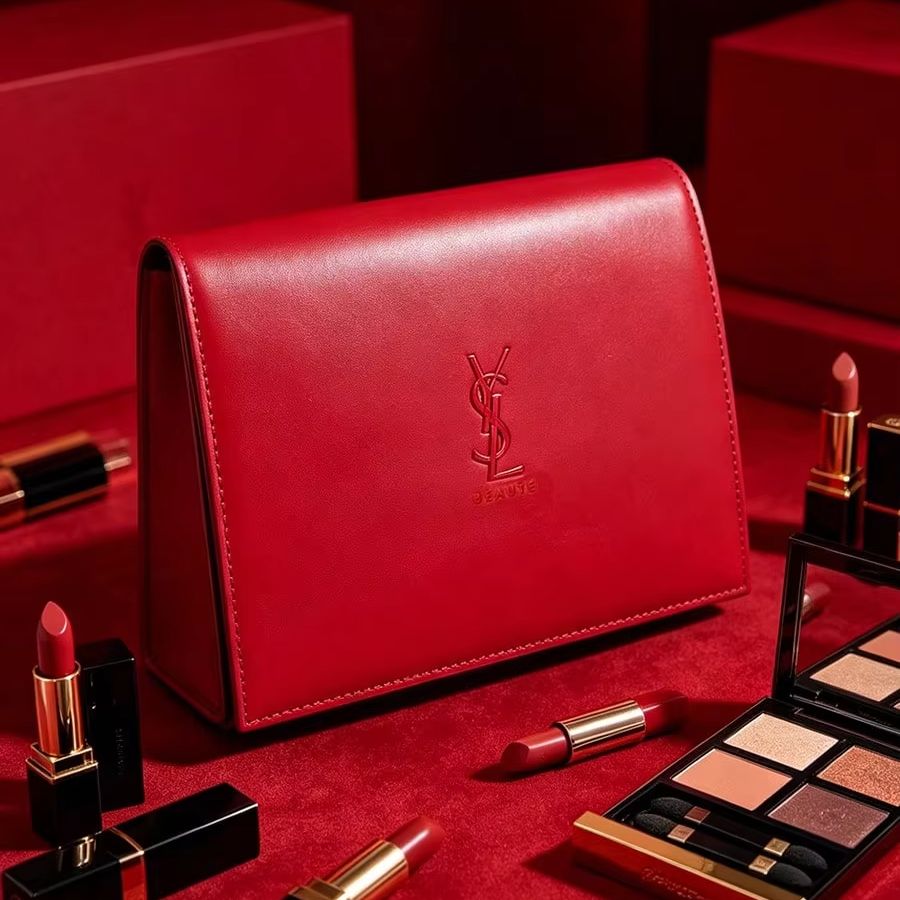 YSL Rode Lederen Cosmetiktas m - Luxury Bags Ysl recensie en prijs